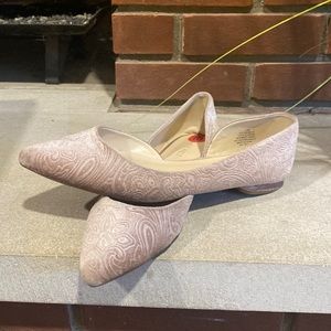 Nine West velvet flats Sz10